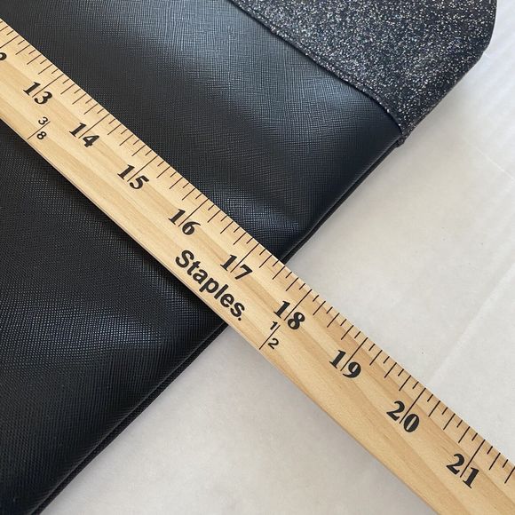 Jimmy choo parfums tote bag Black With Bottom Glitter Brand New Large Tote - Picture 9 of 10